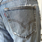 2000s 'Levis' 501 Patched Up Straight Leg Jeans