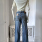 2000s 'Levis' 501 Patched Up Straight Leg Jeans
