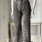 2000s Y2K Italian Leopard Print Trousers