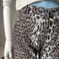 2000s Y2K Italian Leopard Print Trousers