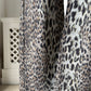 2000s Y2K Italian Leopard Print Trousers