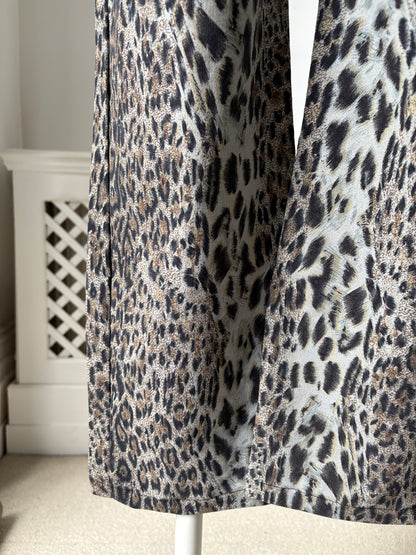 2000s Y2K Italian Leopard Print Trousers