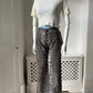 2000s Y2K Italian Leopard Print Trousers
