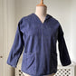 1970s Navy Blue Fishermans Smock