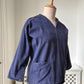 1970s Navy Blue Fishermans Smock