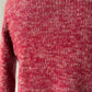1960s 1970s Mohair Red Knit Boatneck Sweater