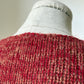 1960s 1970s Mohair Red Knit Boatneck Sweater