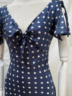 2000s Pure Silk Polka Dot Dress