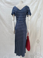 2000s Pure Silk Polka Dot Dress