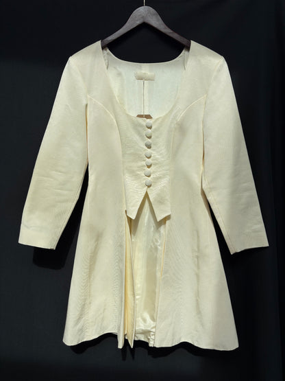 1990s 'Yoni Onik' Ivory Faille Bridal Jacket