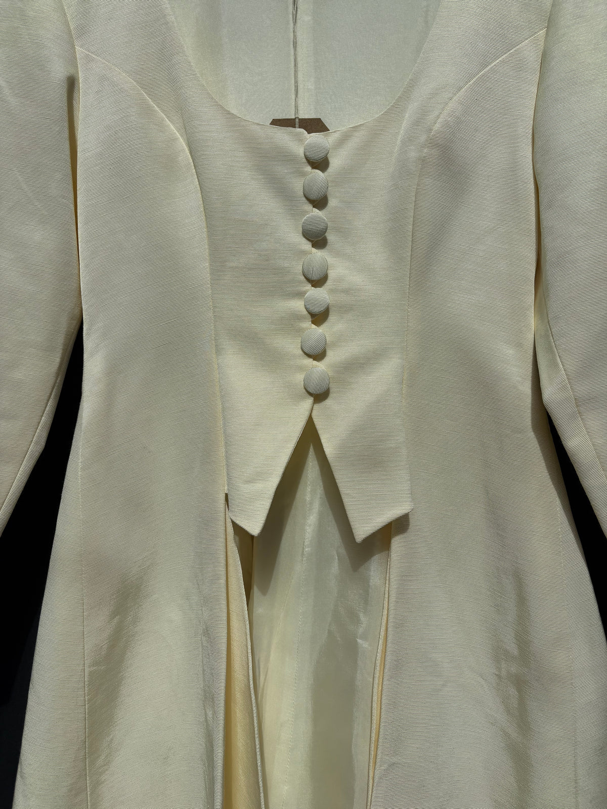 1990s 'Yoni Onik' Ivory Faille Bridal Jacket
