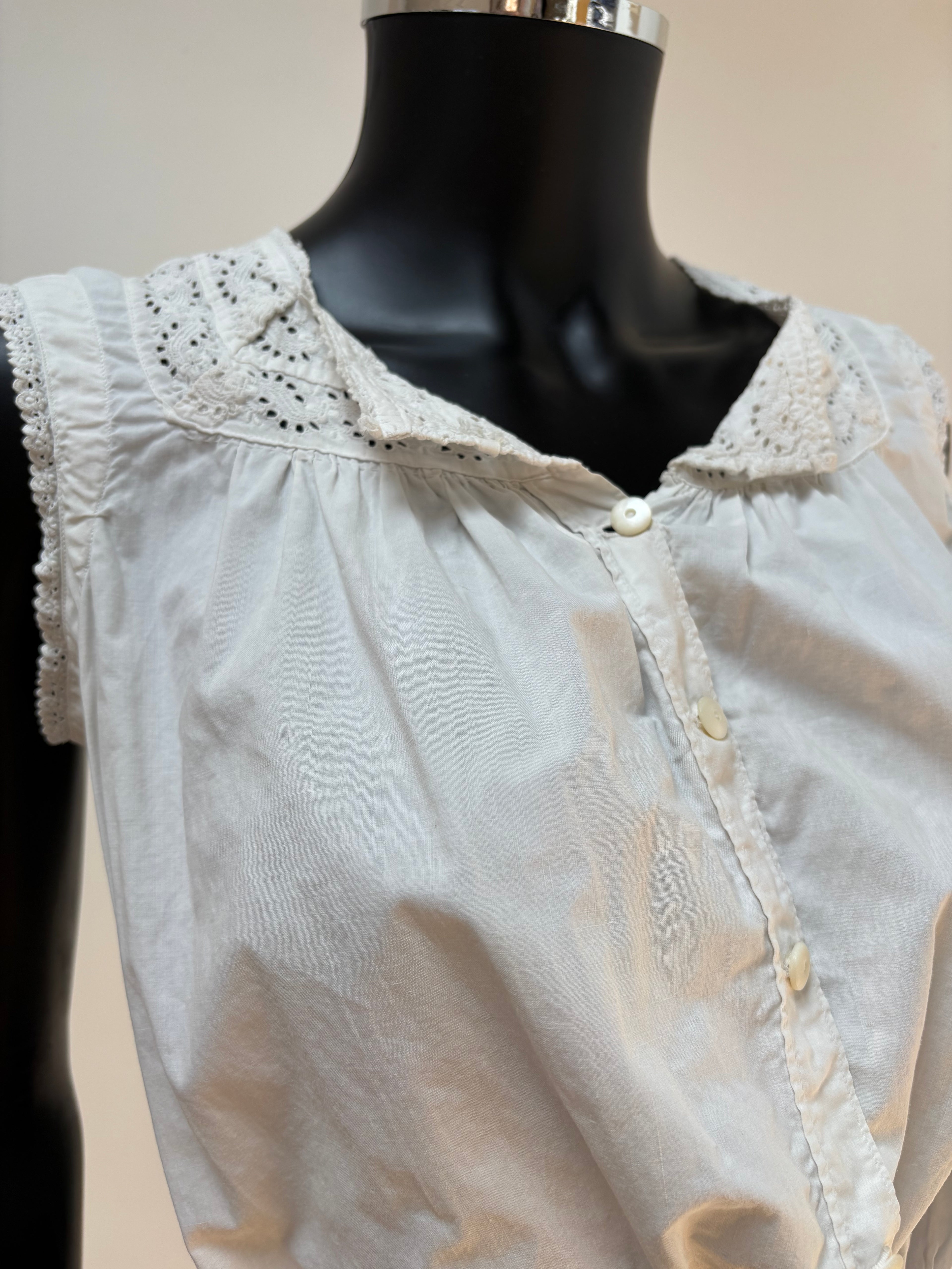 1900s Pure Cotton Corset Cover
