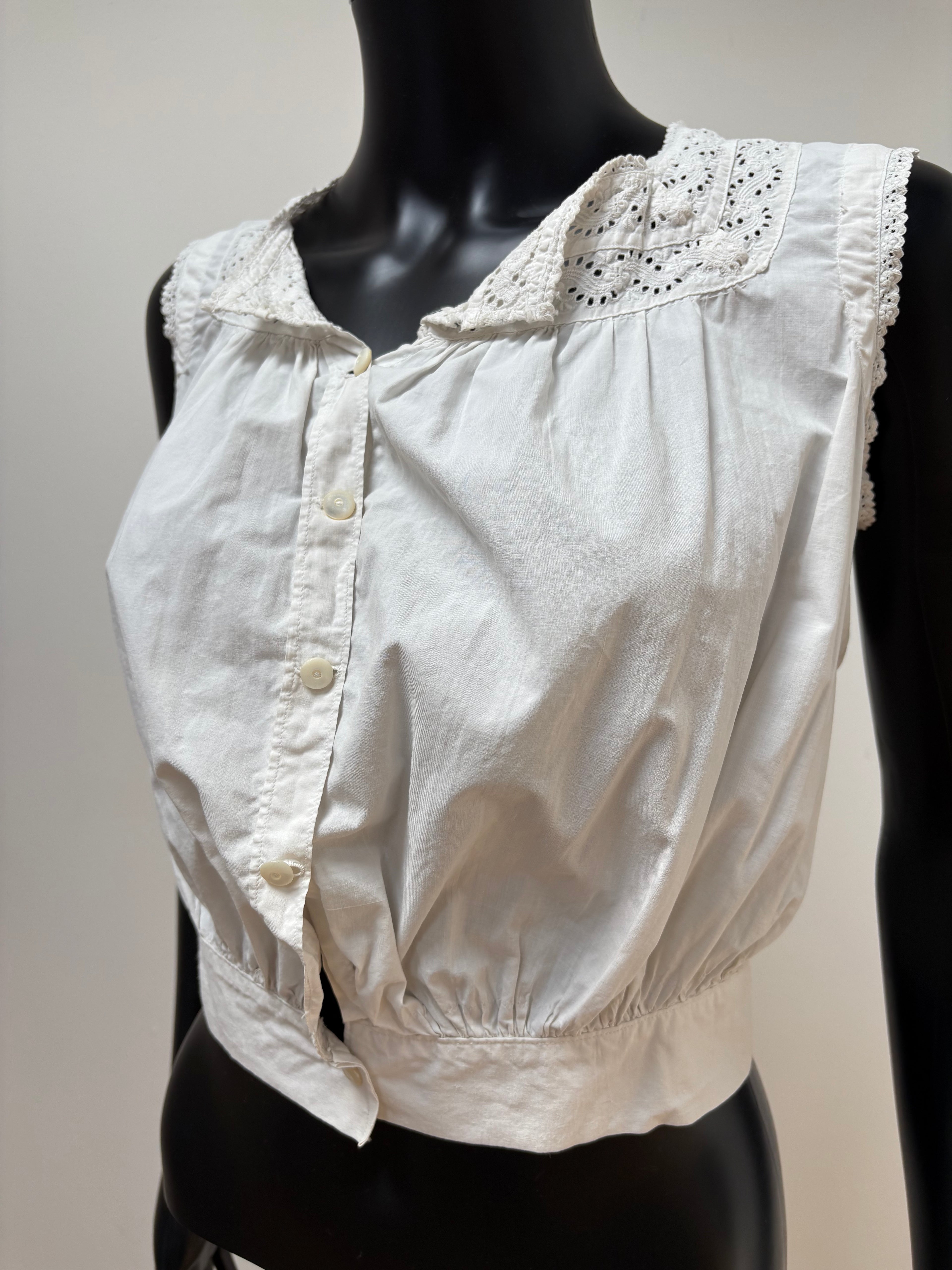 1900s Pure Cotton Corset Cover