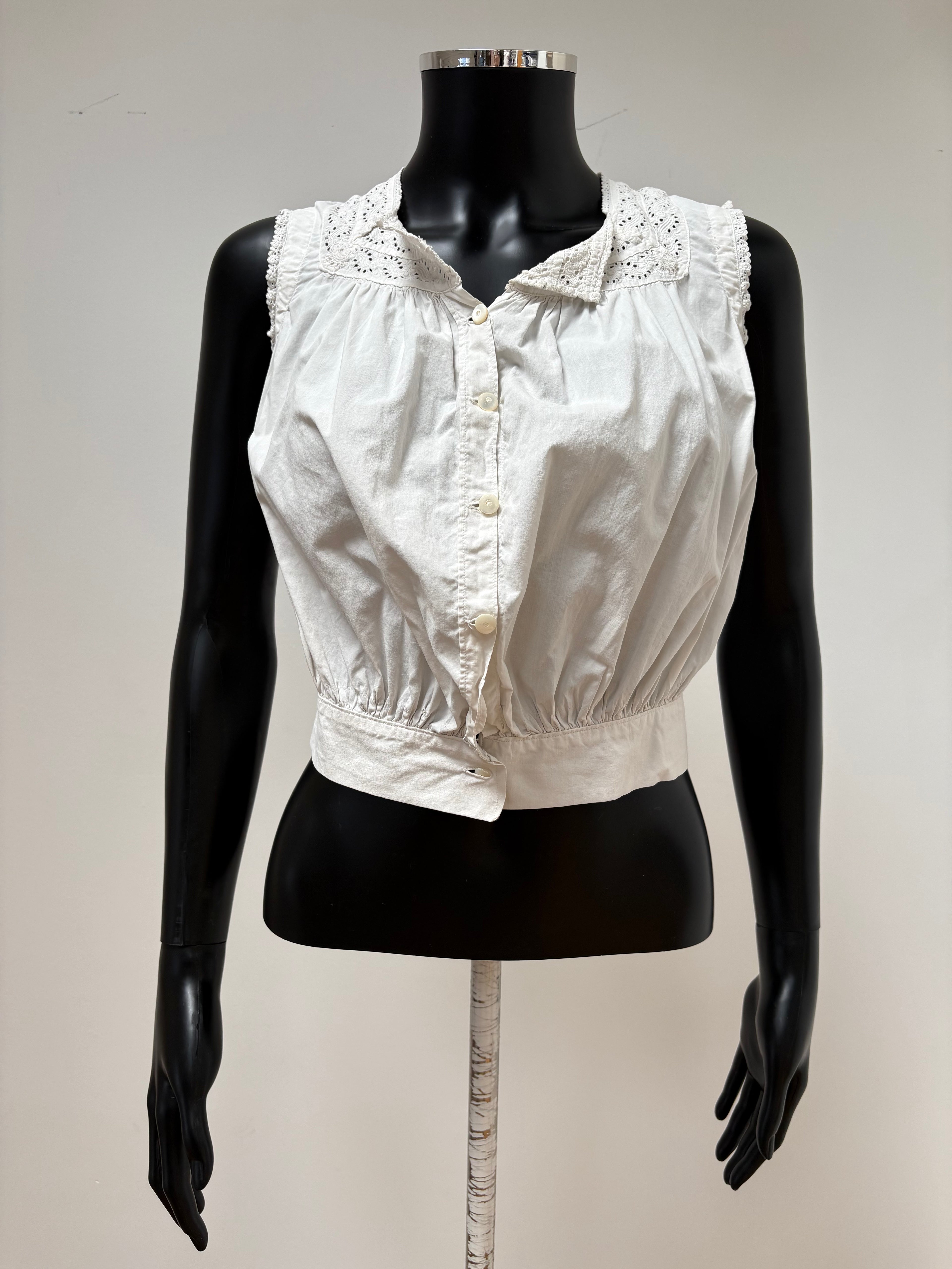 1900s Pure Cotton Corset Cover