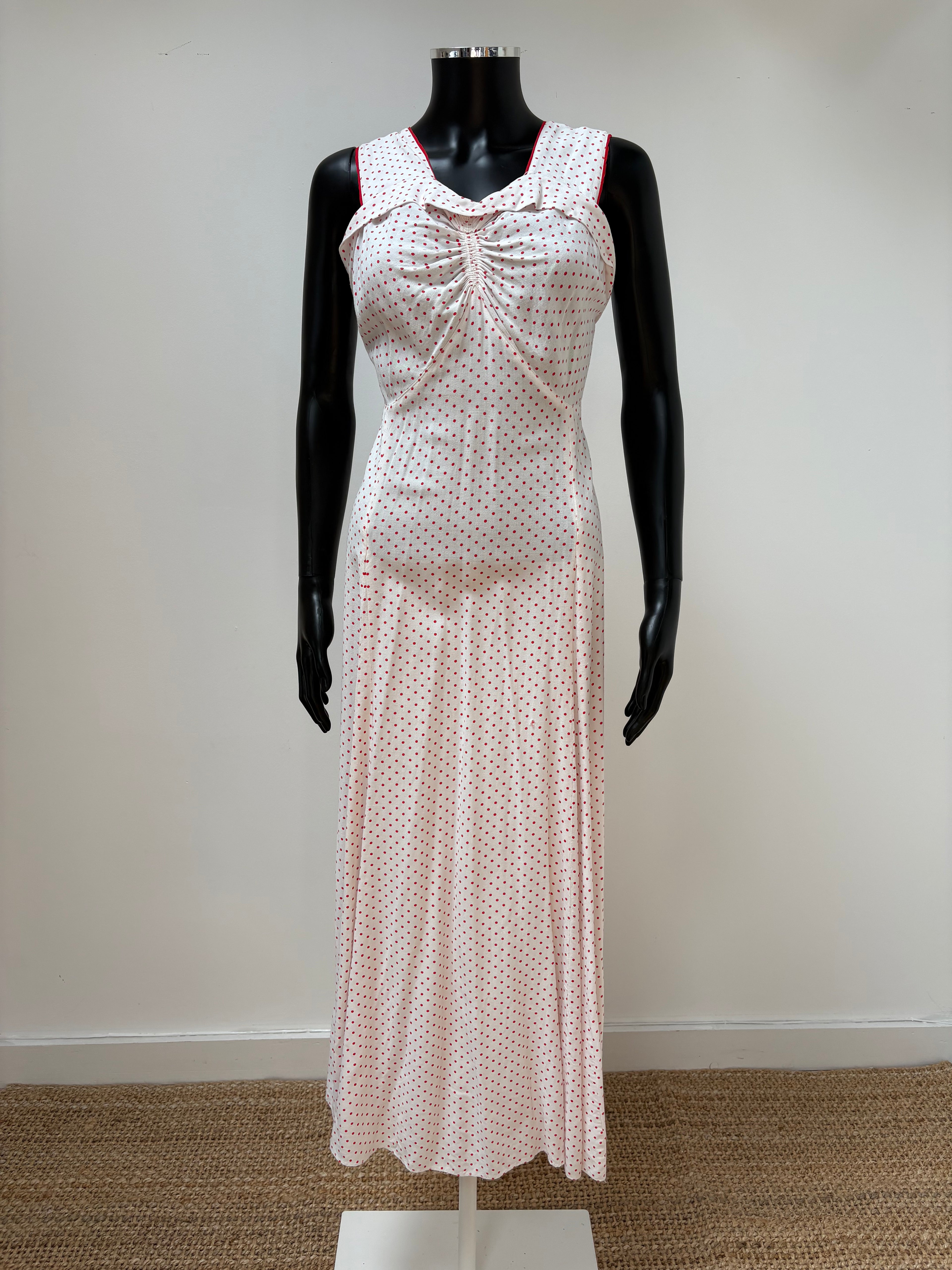 1930s Pure Cotton Matching Dress Set