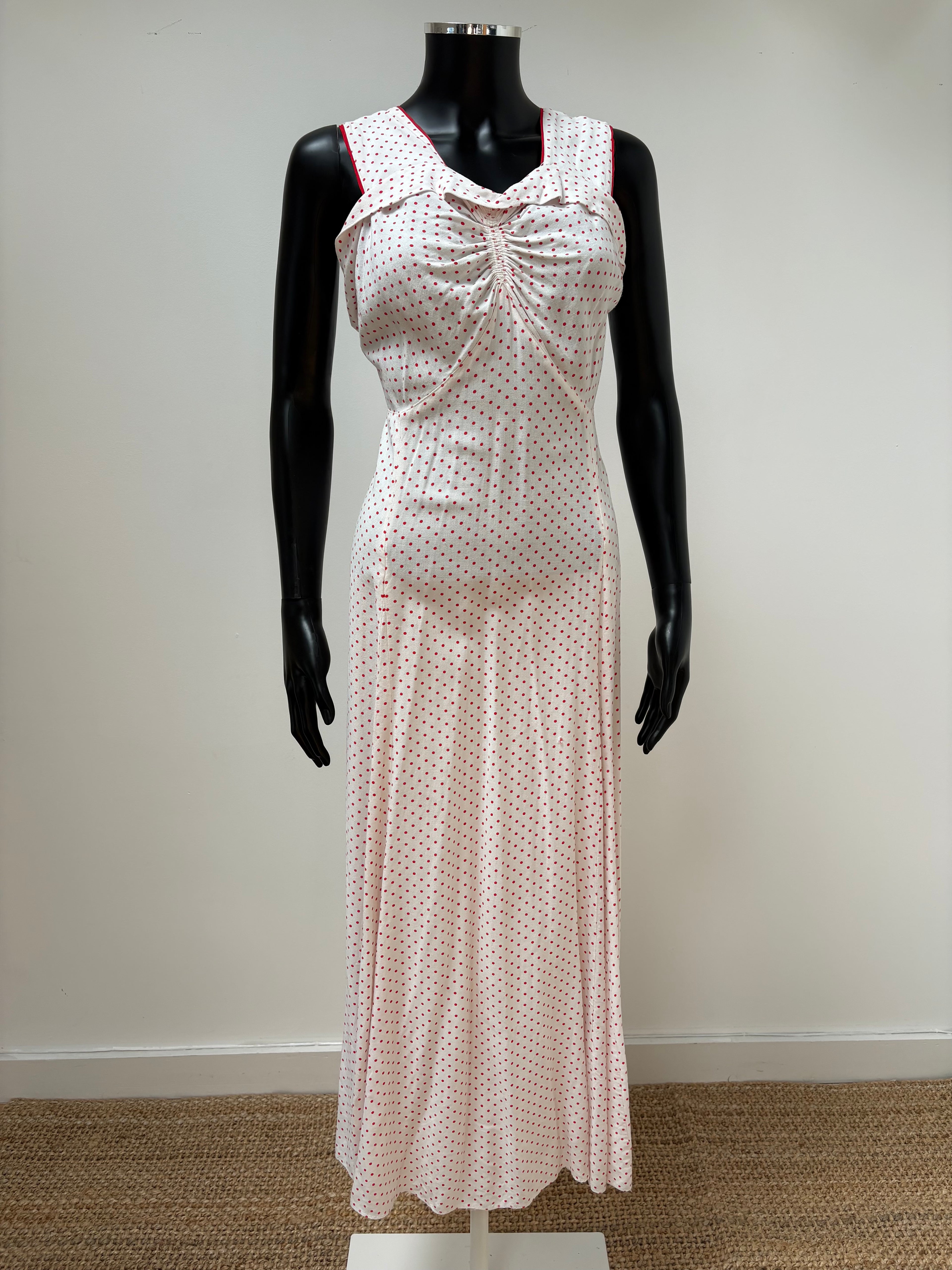 1930s Pure Cotton Matching Dress Set