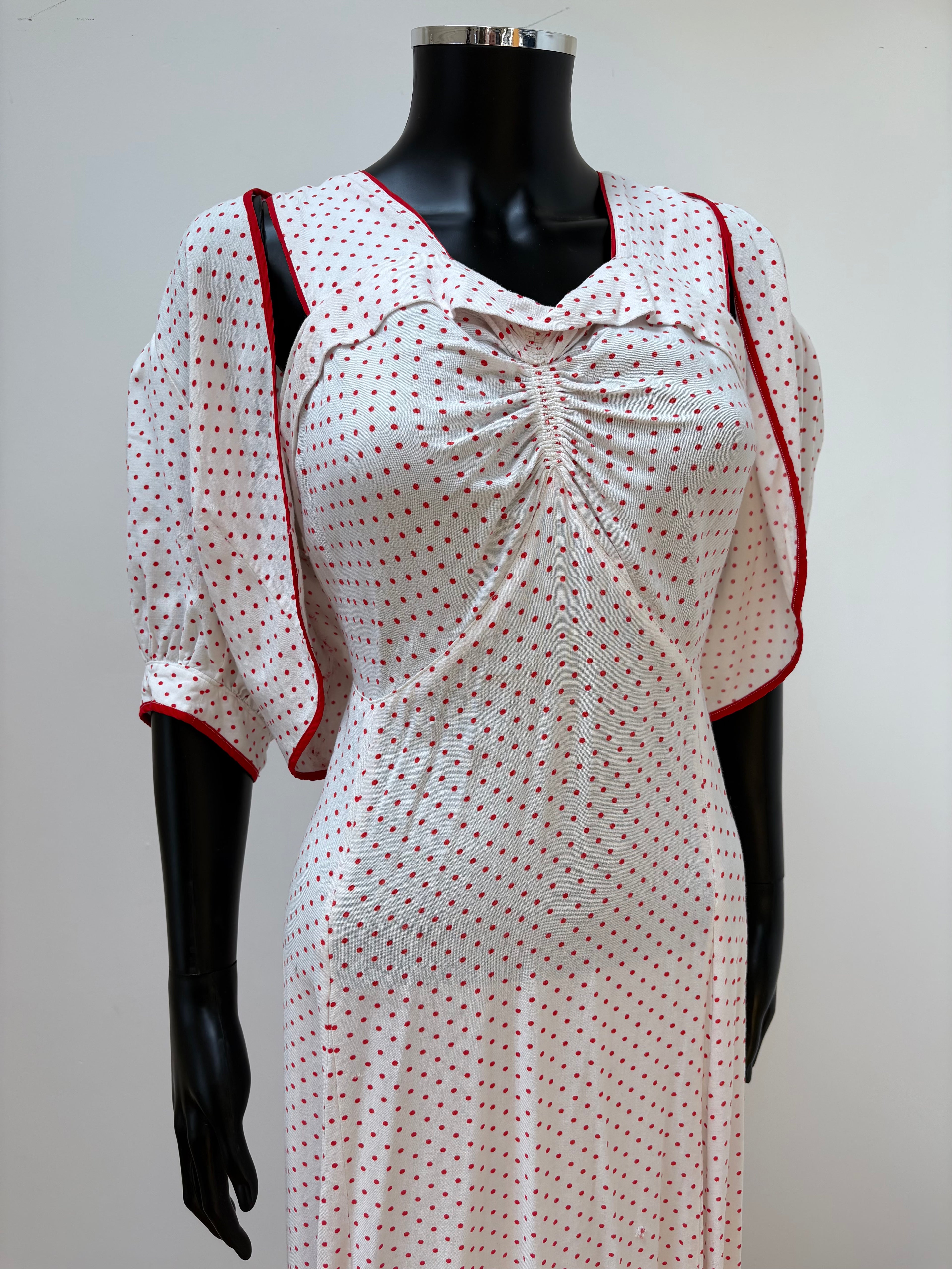 1930s Pure Cotton Matching Dress Set