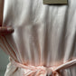 1940s Pink Satin Slip with Smocking