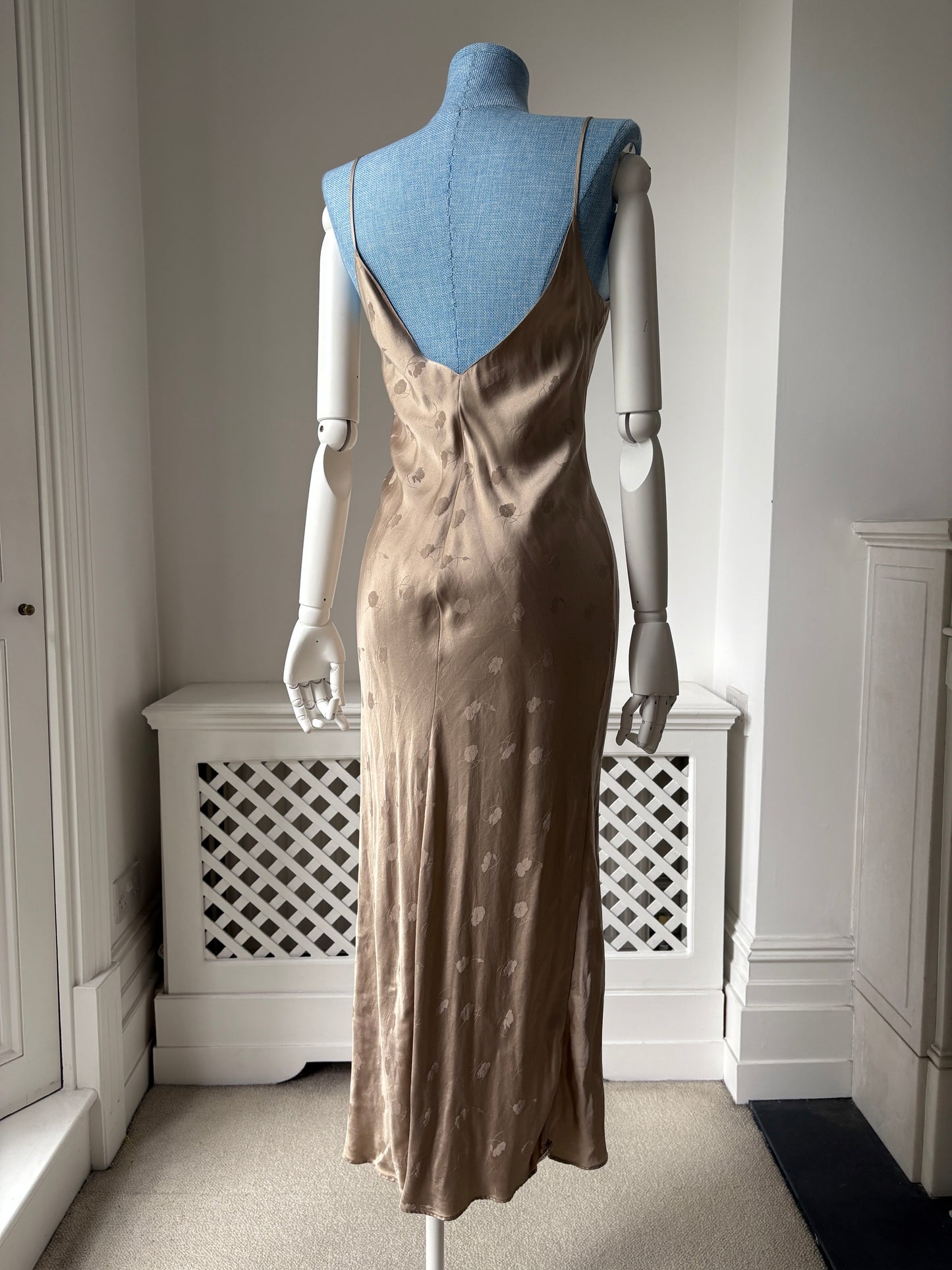 1990s Bias Slip Dress with Low Back