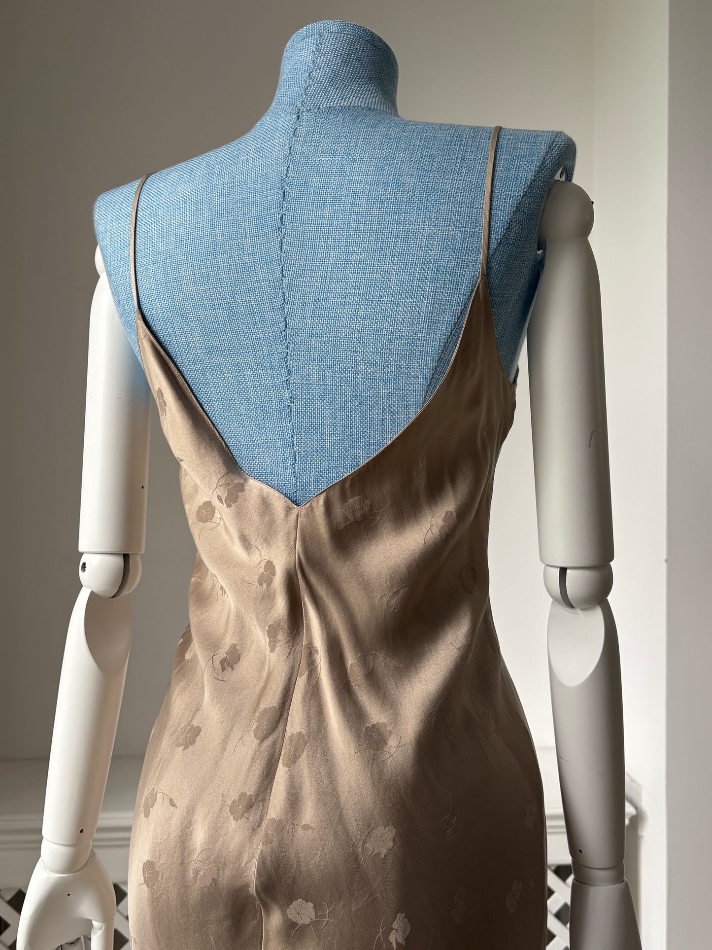 1990s Bias Slip Dress with Low Back
