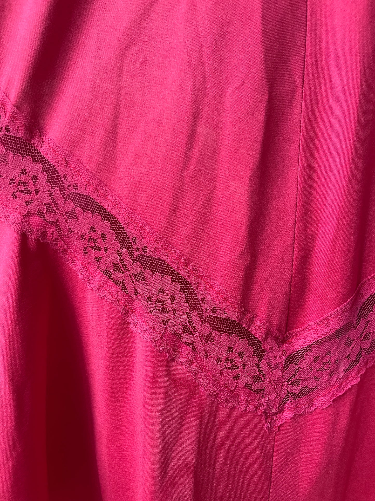 1970s 'Shubette' Fuchsia Pink Maxi Dress