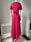 1970s 'Shubette' Fuchsia Pink Maxi Dress