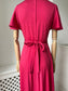 1970s 'Shubette' Fuchsia Pink Maxi Dress