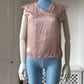 1930s Pink Satin Pyjama Blouse