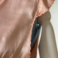 1930s Pink Satin Pyjama Blouse