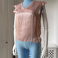 1930s Pink Satin Pyjama Blouse