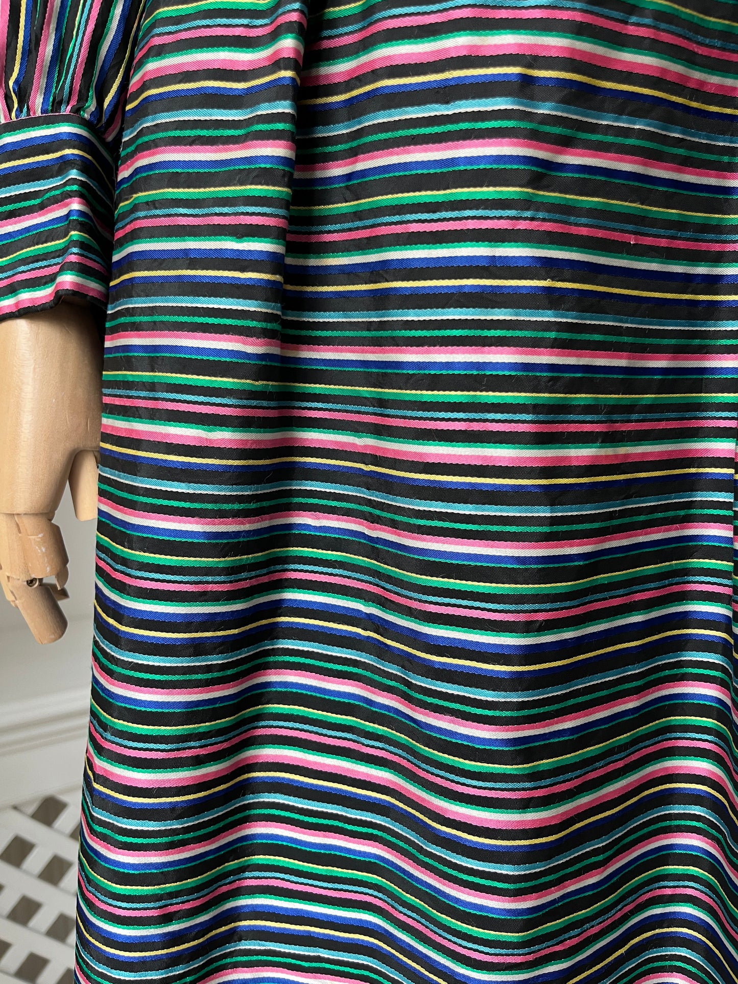 1980s 'Susan Small' Striped Party Dress