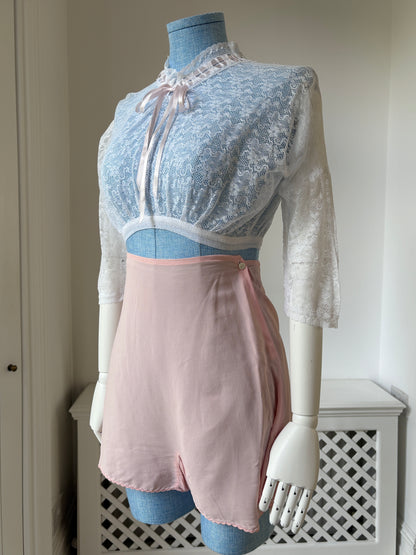 1950s Lace Boudoir Blouse