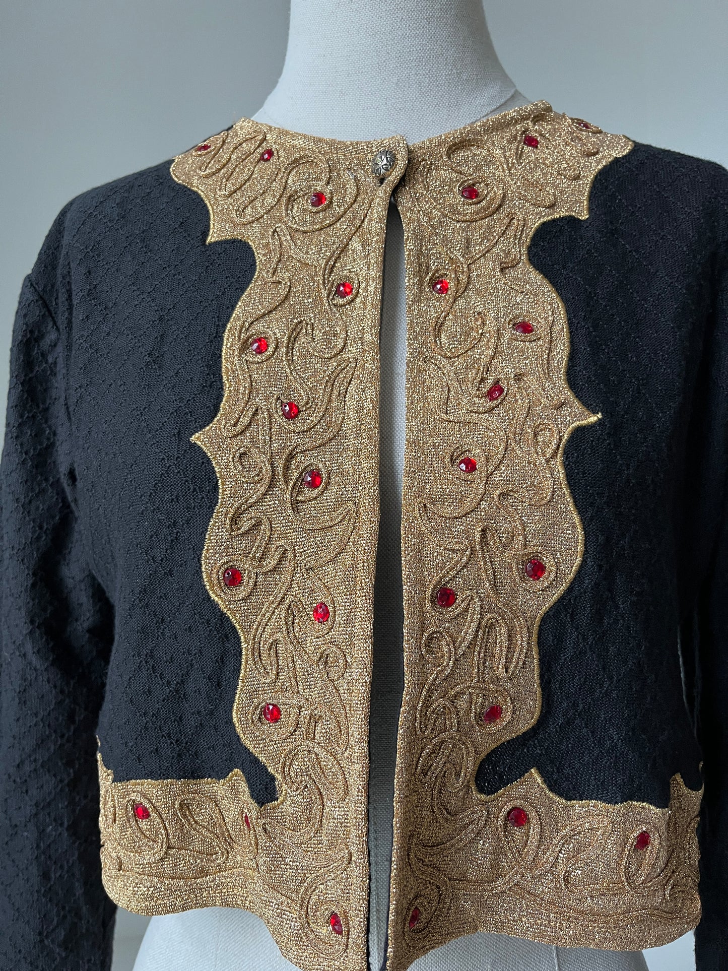 1980s 'Claude Barthelemy' Embellished Cardigan