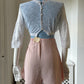 1950s Lace Boudoir Blouse