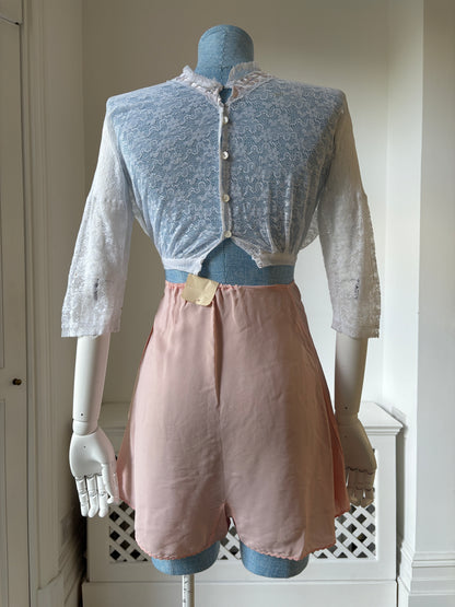 1950s Lace Boudoir Blouse