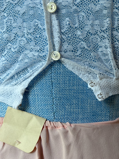 1950s Lace Boudoir Blouse