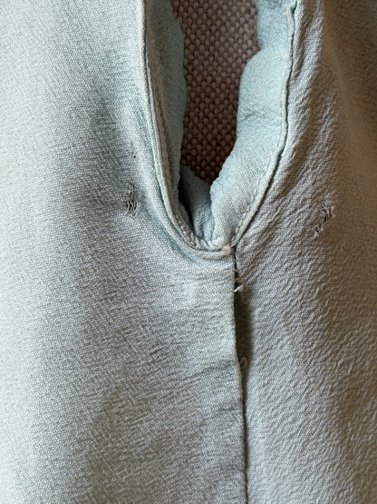 1940s Blue Embroidered Tap Pants