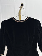 1960s Velvet Blouse