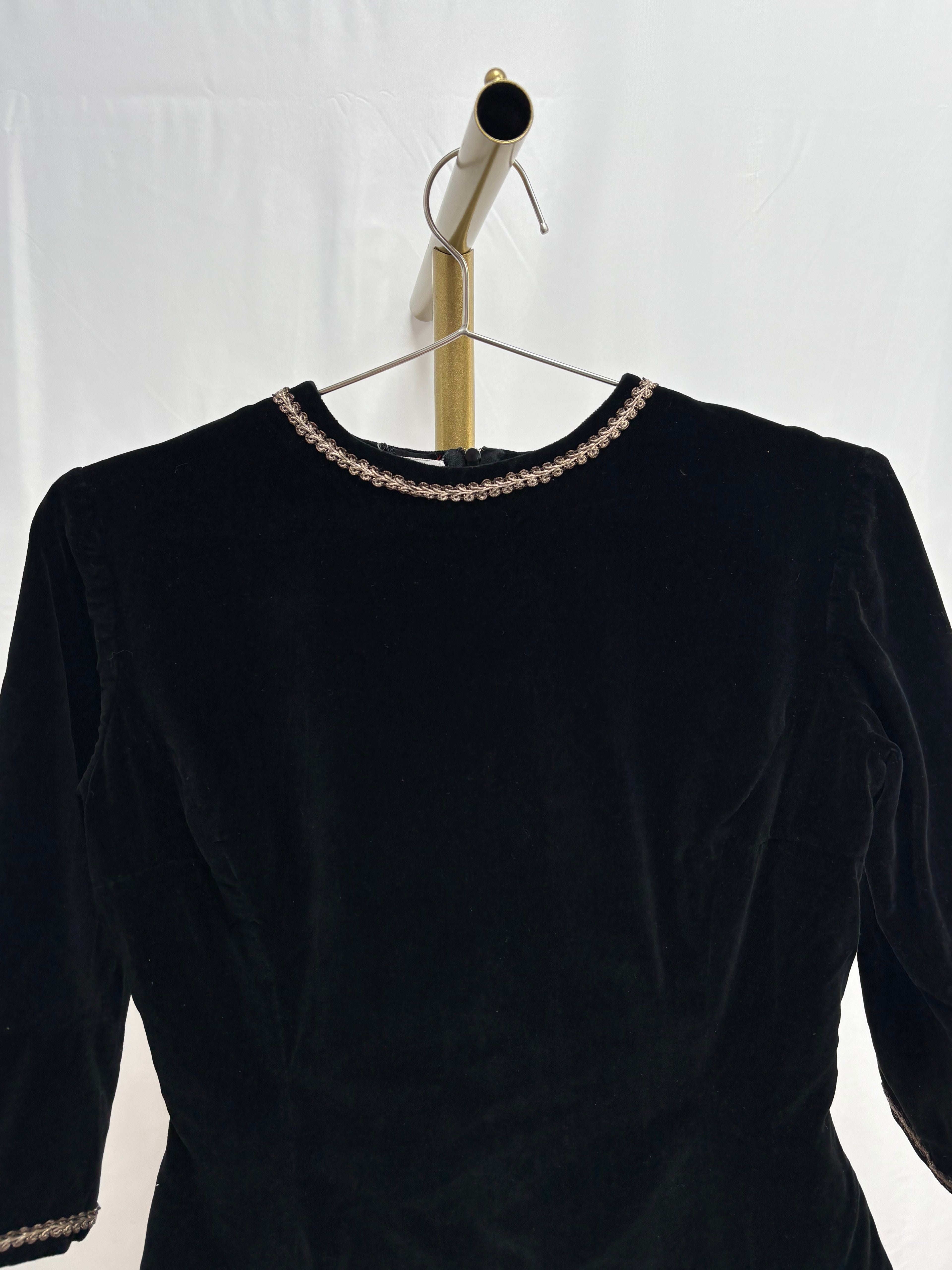 1960s Velvet Blouse