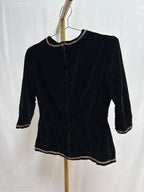 1960s Velvet Blouse