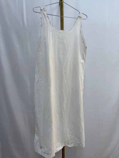 c.1910s White Cotton Sleeveless Nightdress