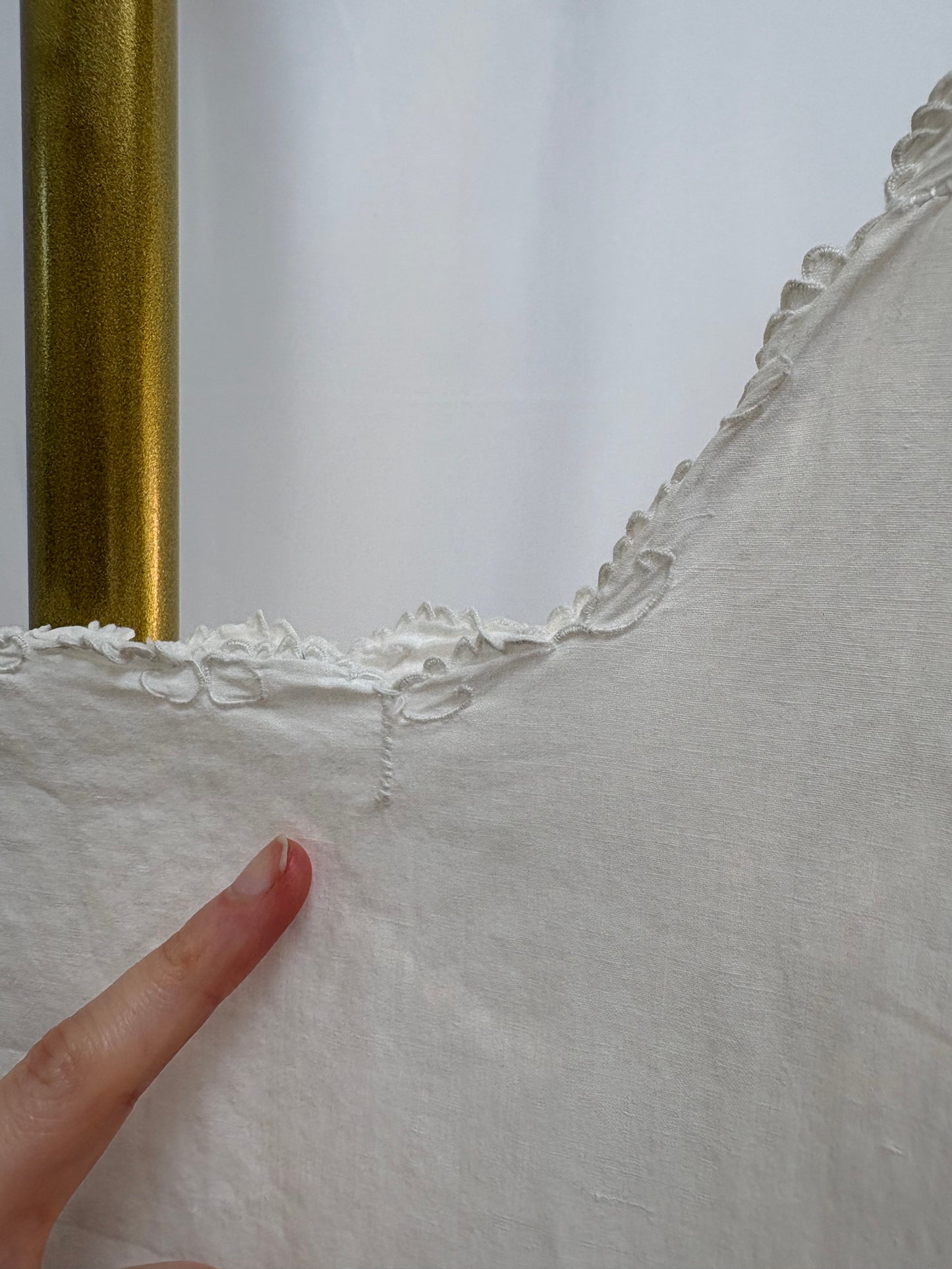 c.1910s White Cotton Sleeveless Nightdress