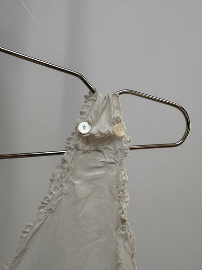 c.1910s White Cotton Sleeveless Nightdress