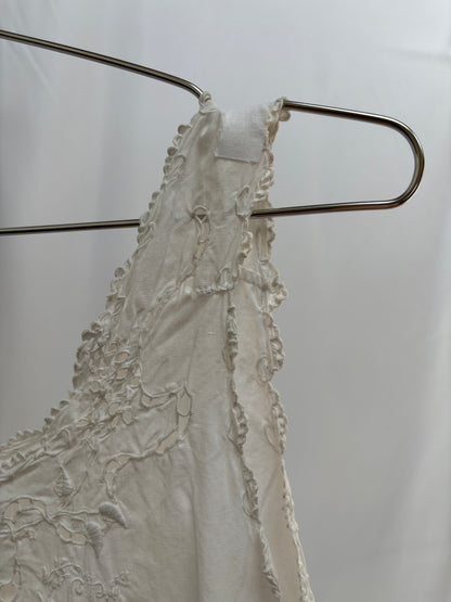 c.1910s White Cotton Sleeveless Nightdress