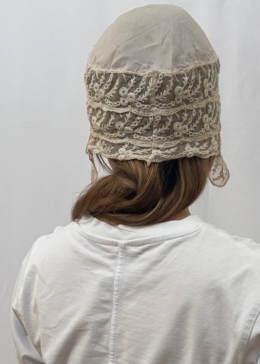 c.1920s Silk Boudoir Cap
