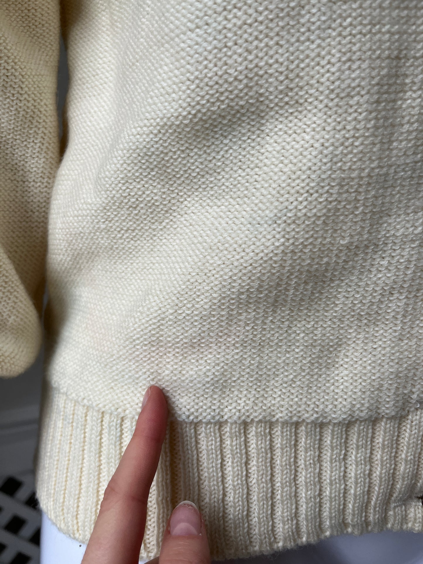 1980s Butter Cream Tratchten Style Wool Cardigan