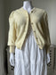 1980s Butter Cream Tratchten Style Wool Cardigan