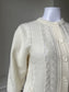 1970s Cream Cardigan with Pockets