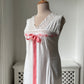 1900s 1910s Edwardian Cotton Nightdress with Ribbon