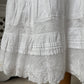 1900s 1910s Edwardian Cotton Nightdress with Ribbon